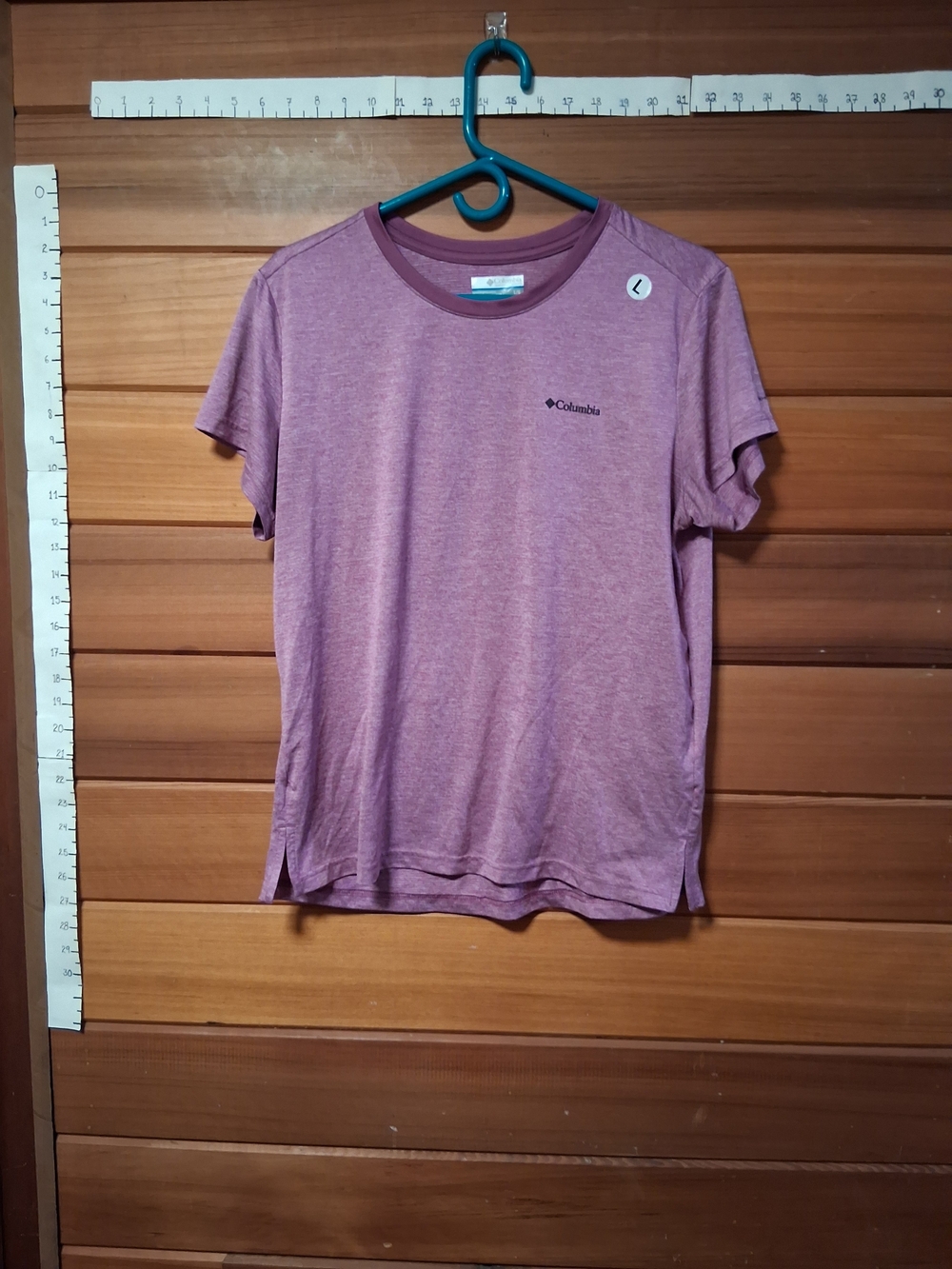 🌞Columbia Women's Heathered Mauve Short Sleeve Tee